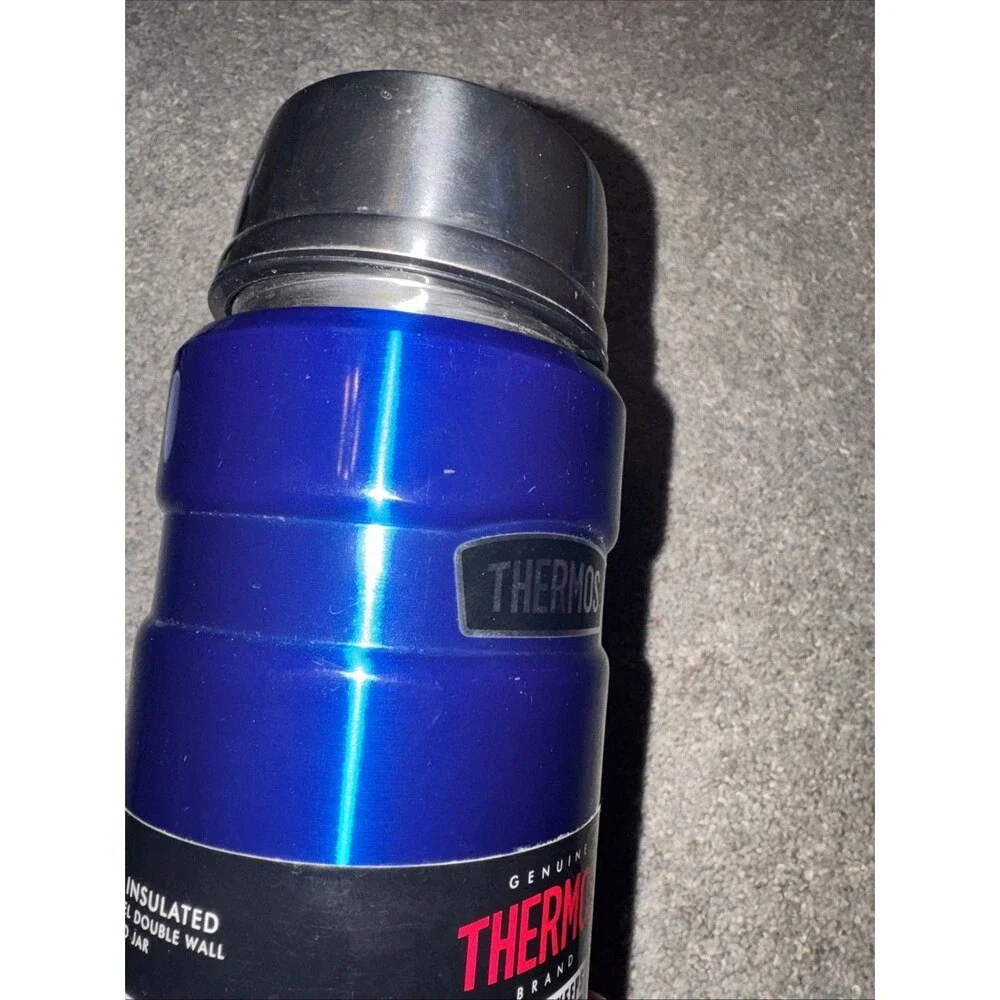 Thermos 24 oz. Stainless King Vacuum Insulated Stainless Steel Food Royal Blue